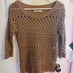 Brown knit sweater
